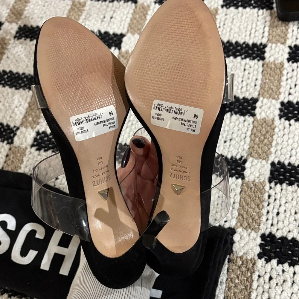Brand NEW! SCHUTZ Black Ariella Heels SZ 6 - Picture 6 of 10